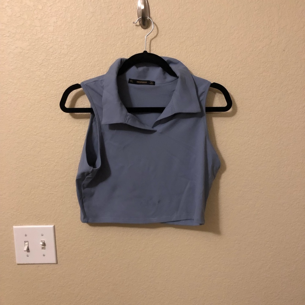 Cute blue athletic top